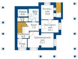 Проект №49 - план цокольного этажа