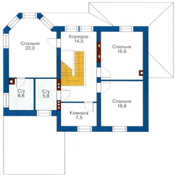Проект дома №38 - план первого этажа